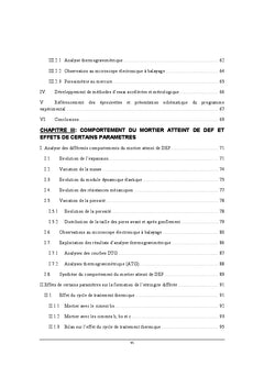 Effets d'additions minérales sur la Réaction Sulfatique Interne
