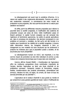 Capital Humain dans l'agriculture et la relance du secteur agricole