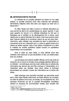 Capital Humain dans l'agriculture et la relance du secteur agricole