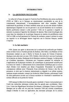 La France et la prolifération nucléaire (1945 - 1950)