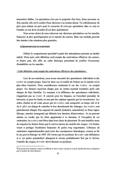 La rationalite cognitive du speculateur