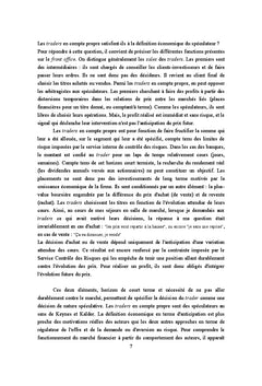 La rationalite cognitive du speculateur