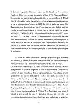 Kieslowski, du documentaire A la fiction