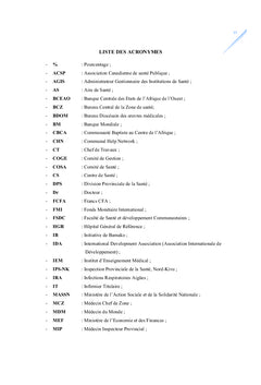 Mecanismes de resilience face A l'accessibilite aux soins de sante
