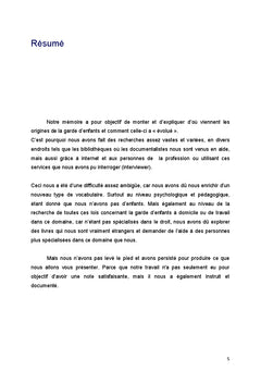 Culture de la mondialisation et garde d'enfants