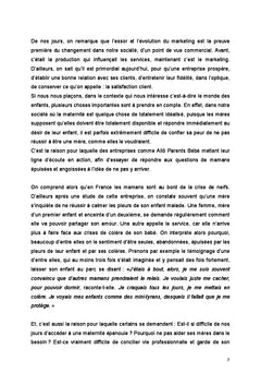 Culture de la mondialisation et garde d'enfants