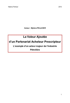 La valeur ajoutée d'un partenariat Acheteur Prescripteur