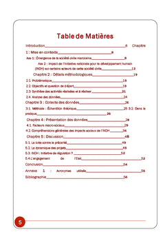 L'INDH (2005-2011): ses retombees sur la societe civile marocaine