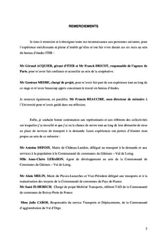 Le transport à la demande (TAD) dans les espaces de faible densité