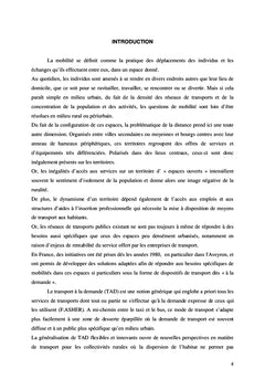 Le transport à la demande (TAD) dans les espaces de faible densité