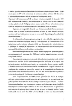 Le transport à la demande (TAD) dans les espaces de faible densité