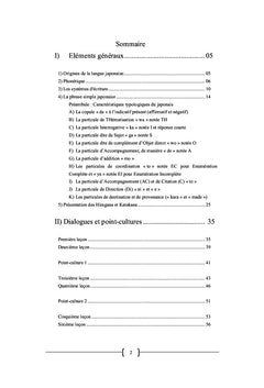Introduction A la langue japonaise