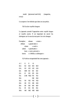 Introduction A la langue japonaise