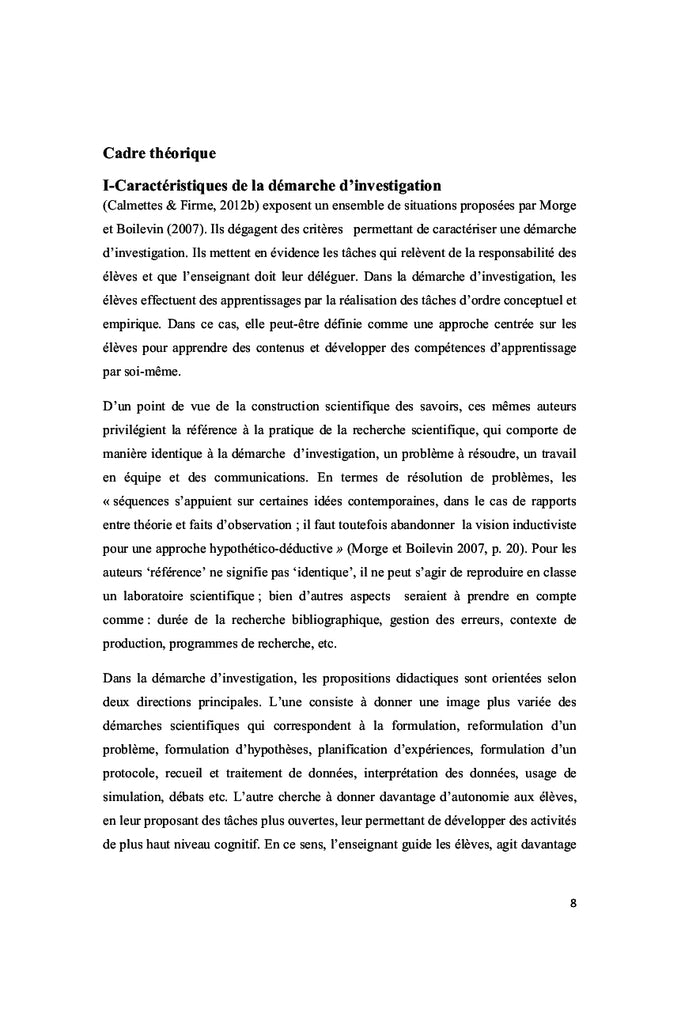 Demarche d'investigation en sciences & eleves en difficultes scolaires