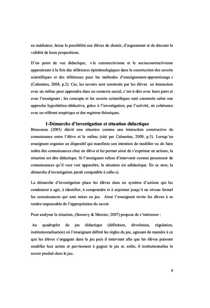 Demarche d'investigation en sciences & eleves en difficultes scolaires