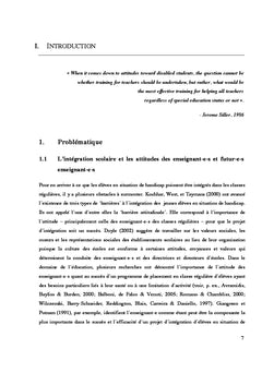 Futurs enseignants, integration et handicap