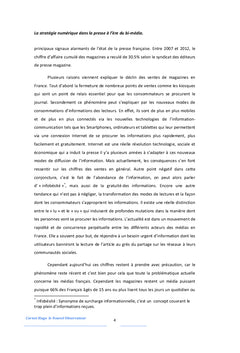 La strategie numerique dans la presse a l'ere du bi-media