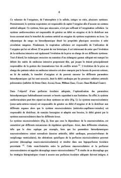 Hémodynamique appliquée: de la macrocirculation à la microcirculation
