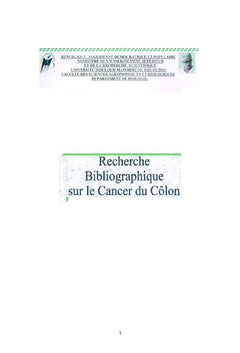 Abrégé sur le cancer du côlon