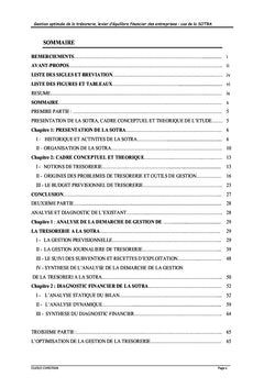 Gestion de trèsorerie, Levier d'équilibre financier des entreprises
