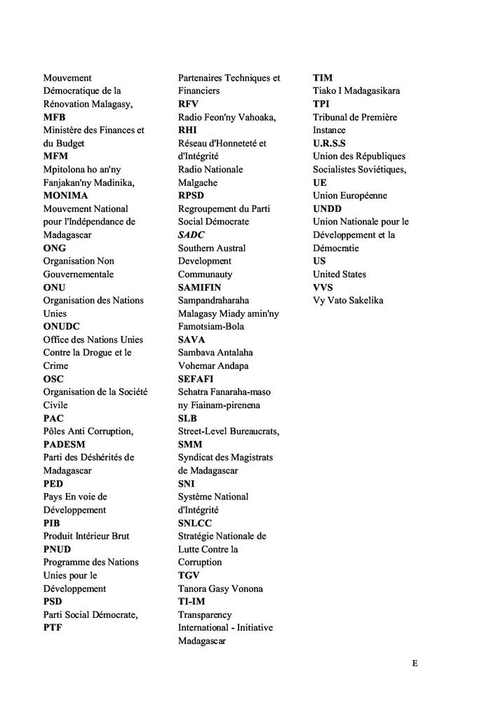 La corruption à Madagascar de 2003 à 2018