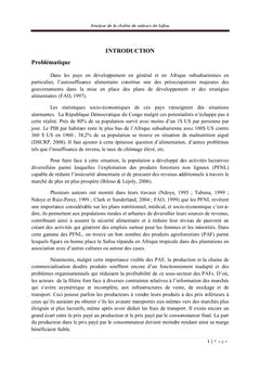 Analyse de la chaine de valeurs du Dacryodes edulis « safou »