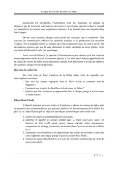 Analyse de la chaine de valeurs du Dacryodes edulis « safou »