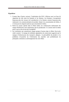 Analyse de la chaine de valeurs du Dacryodes edulis « safou »