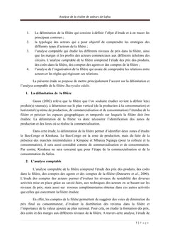 Analyse de la chaine de valeurs du Dacryodes edulis « safou »