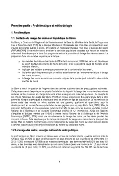 Prévention des maladies diarrhéiques par le lavage des mains au Bénin