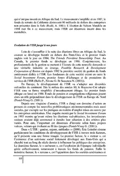 Performances des investissements socialement responsable et classiques