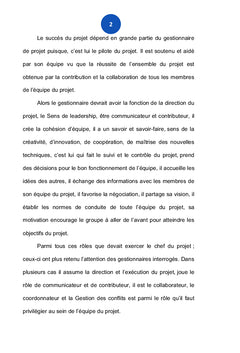 Rôles du gestionnaire de projet de développement