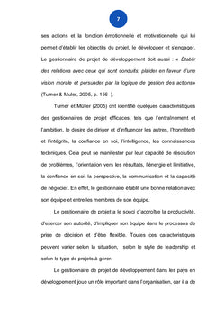 Rôles du gestionnaire de projet de développement
