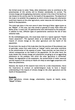 Agriculture urbaine à Dakar (Sénégal) : eau et impacts sur la santé