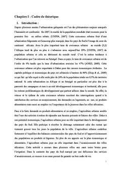 Agriculture urbaine à Dakar (Sénégal) : eau et impacts sur la santé