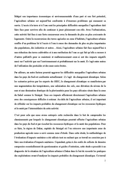 Agriculture urbaine à Dakar (Sénégal) : eau et impacts sur la santé