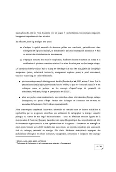 Innovation, performance : leviers de modernisation ?