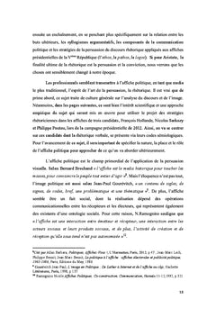 De l'art rhetorique A l'image politique