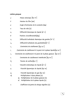 Modelisation d'un ecoulement diphasique Effet de l'inclinaison