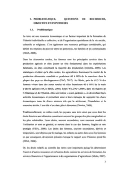 L'accès à la terre et la participation au développement local
