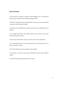 La contribution du droit foncier au développement en Afrique