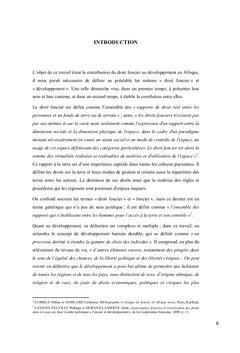 La contribution du droit foncier au développement en Afrique
