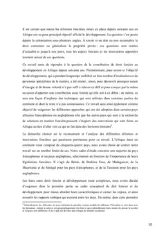 La contribution du droit foncier au développement en Afrique