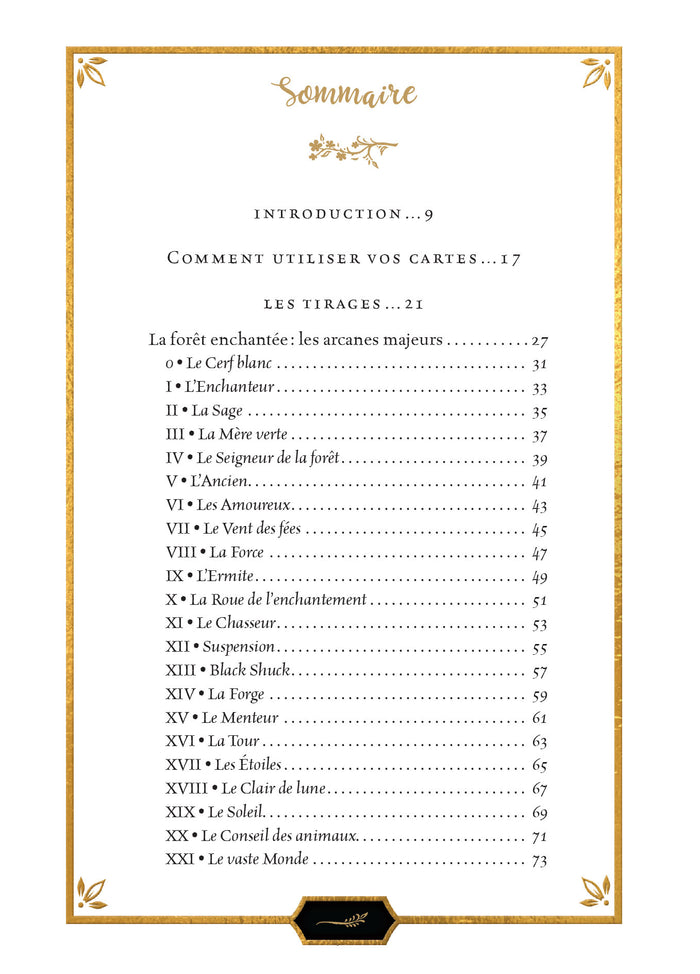 Le tarot des esprits de la forêt enchantée