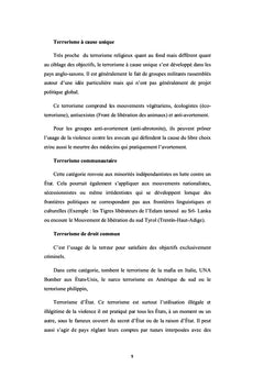 Le terrorisme selon le professeur Falloul