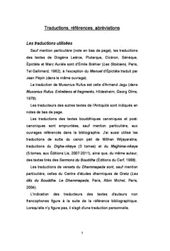 Stoïcisme et bouddhisme