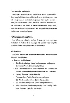 Stoïcisme et bouddhisme