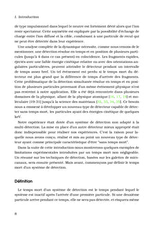 Système de détection à temps mort nul sensible en temps et en position