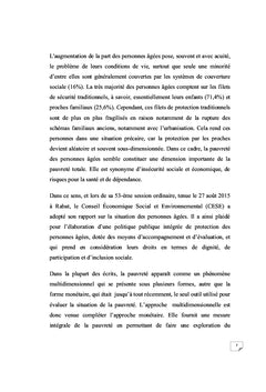 Pauvreté et allocation du temps des personnes âgées