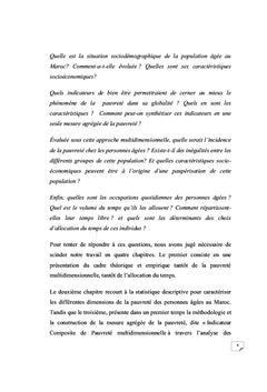 Pauvreté et allocation du temps des personnes âgées